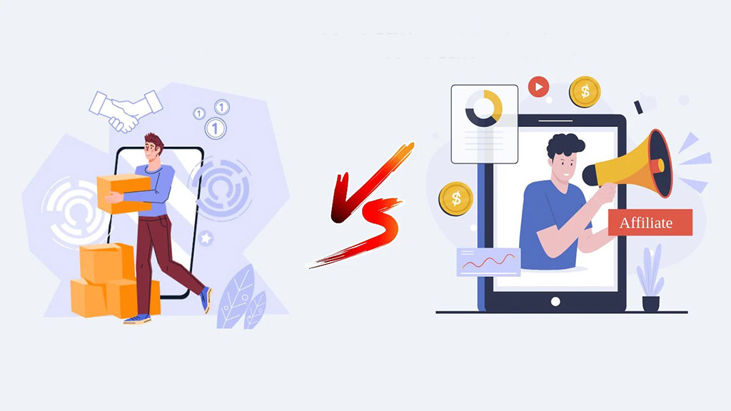 مقایسه مزیت ها و معایب افیلیت مارکتنیگ و دراپ شیپینگ با هم