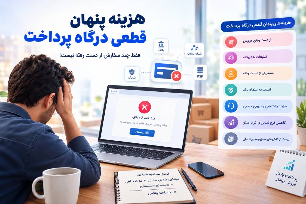 چگونه خسارت قطعی درگاه پرداخت را محاسبه کنیم؟